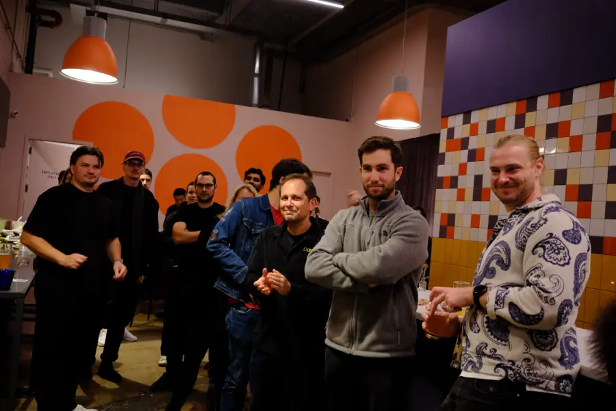The audience listening during the mic session
